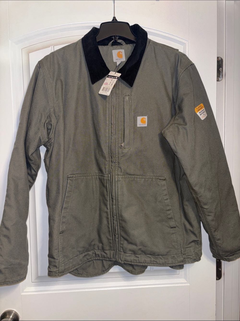 Carhartt Full Swing Jacket Corduroy Collar Large